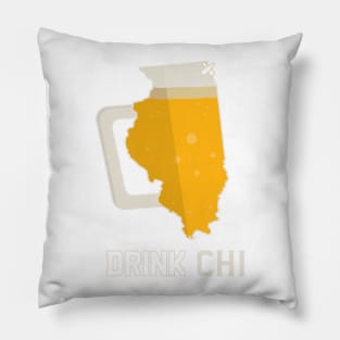 Drink CHI - Chicago Beer Shirt Pillow