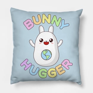 Bunny Hugger // Greta Thunberg Alias Tribute Pillow