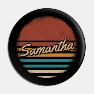 Samantha Vintage Text Pin