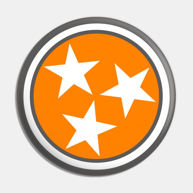 Tennessee Flag Stars // Big Orange Pin by SLAG_Creative