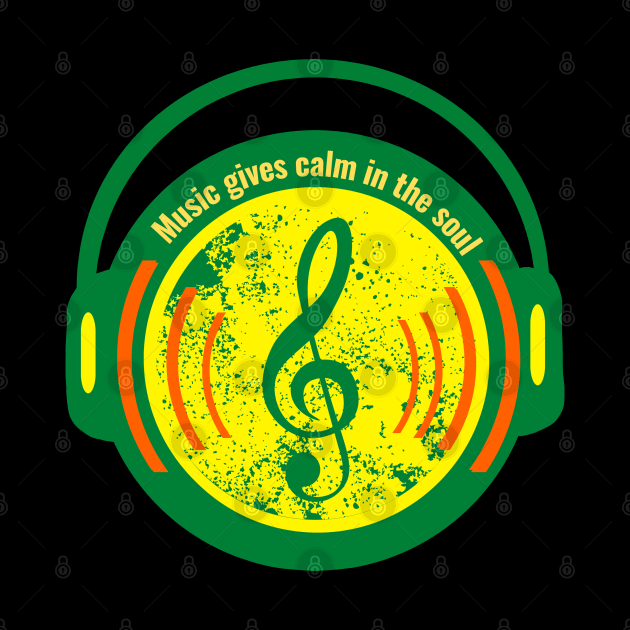 Music gives calm in the soul by Virtual Designs18