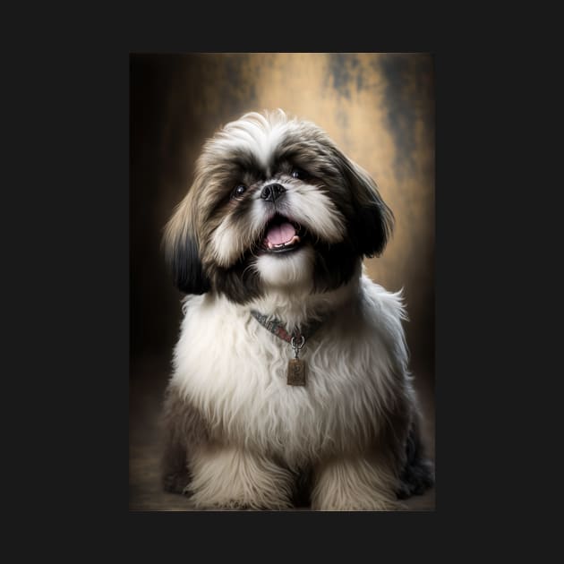 Super Cute Shih Tzu Portrait by KoolArtDistrict