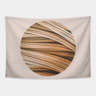 Shades of Beige Abstract Art Strands Tapestry