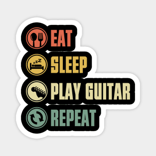 Eat Sleep Play Guitar Repeat Magnet