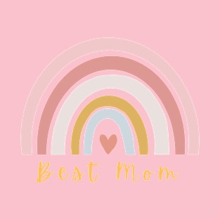 Mothers day bold pink rainbow T-Shirt