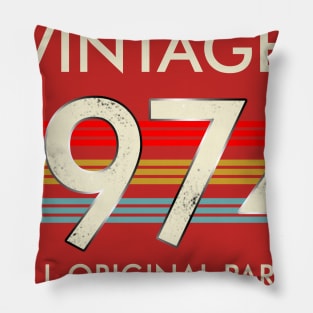 Vintage 1974 All Original Parts Pillow