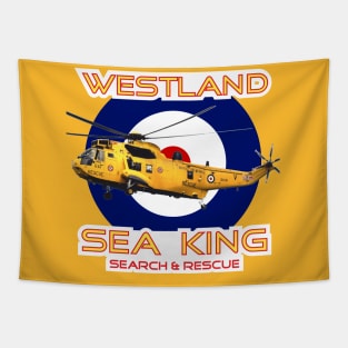 Westland Sea King Search and rescue helicopter in RAF roundel, Tapestry