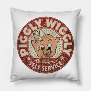 Vintage Piggly Wiggly Pillow