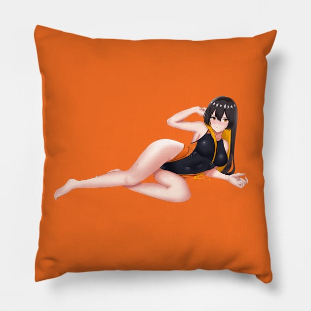 School Swimsuit Pillow by Monero Art Fund