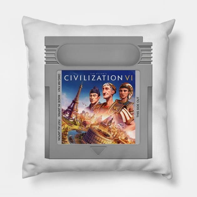 Civ VI Game Cartridge Pillow by PopCarts