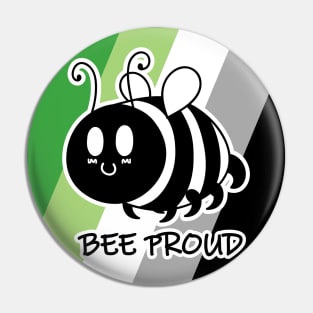 Bee Proud Aromantic Flag Pin