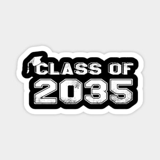 class of 2035 vintage white Magnet