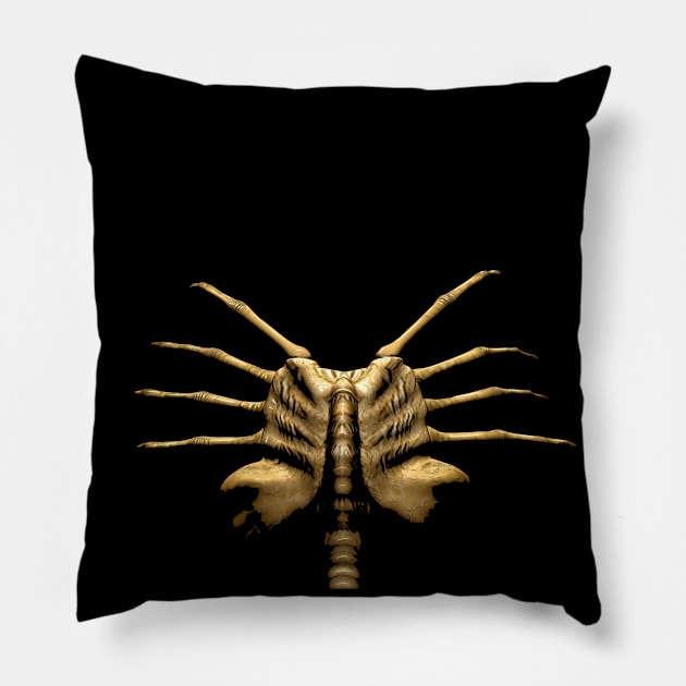 Face Hugger Face Mask Pillow by SimonBreeze