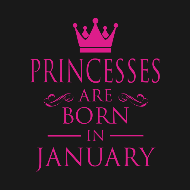 PRINCESS BIRTHDAY PRINCESSES ARE BORN IN JANUARY by dwayneleandro