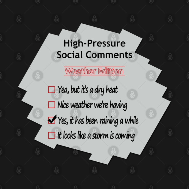 High-Pressure Conversations No 3 by Fun Funky Designs