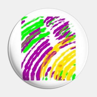 Mardi Gras Abstract Pin