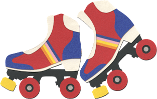 70s Roller Skates Magnet