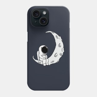 Astronaut Man on the Moon Phone Case