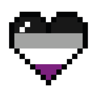 Asexual 8 bit heart T-Shirt