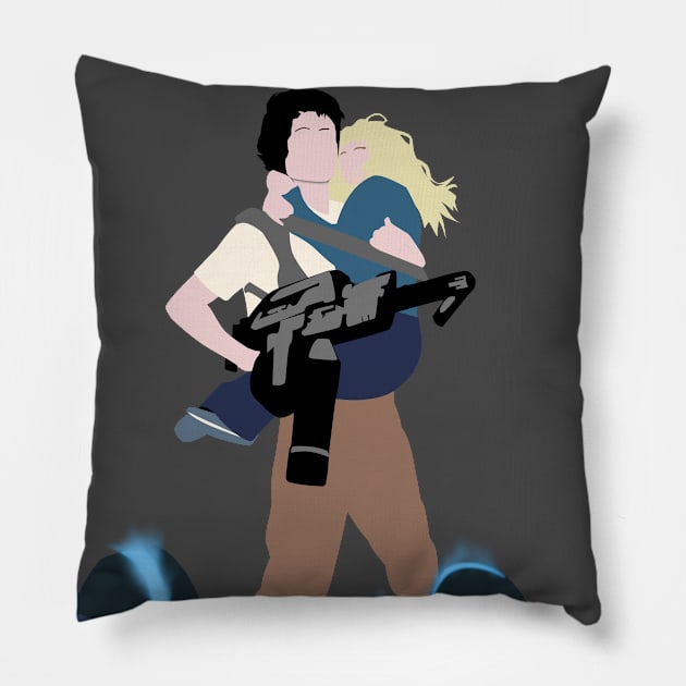 Aliens Helen Ripley Pillow by OutlineArt