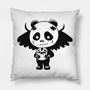 Gothic Panda Pillow