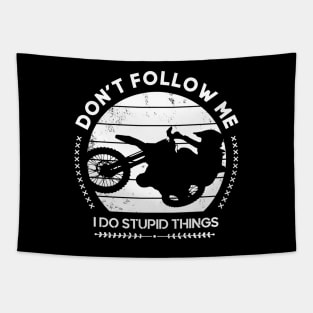 Don't follow me Bike Motocross Quotes Funny Tapestry