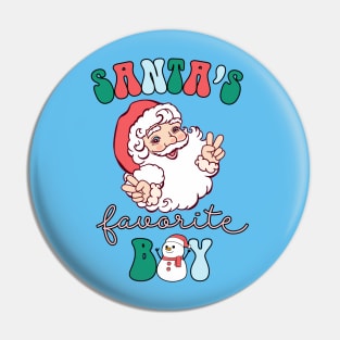 Santa's Favorite Boy Pin