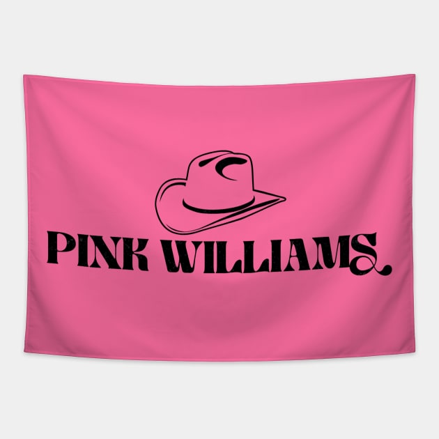 Pink Williams Name Logo (Distressed) Tapestry by Pink's Mercantile  