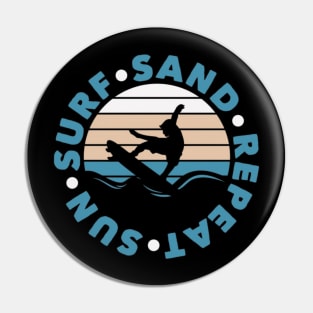 Sun surf sand repeat Pin