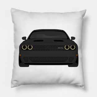 DODGE HELLCAT FRONT BLACK Pillow