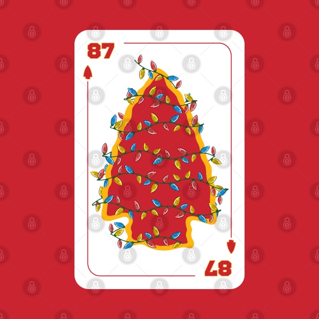 Chiefs Christmas, Playing Card Number 87 by Megadorim