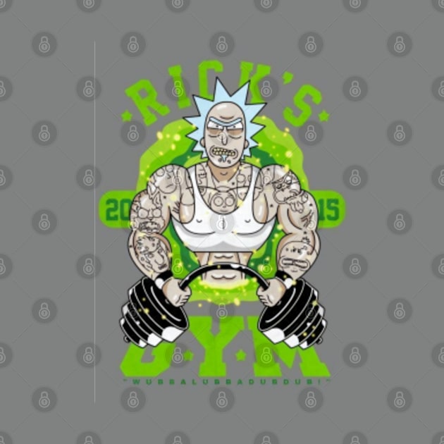 Rick Sanchez in the gym by Yurii