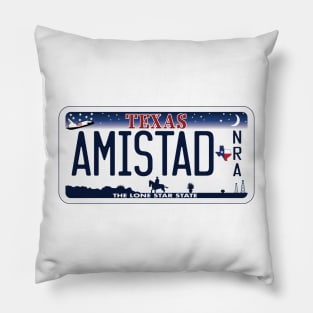 Amistad National Recreation Area license plate Pillow