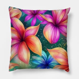 Whimsical Flowers Pillow
