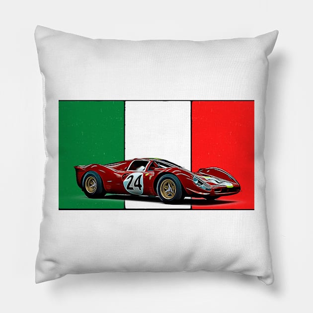 330 P4 Italian Print Pillow by Auto-Prints