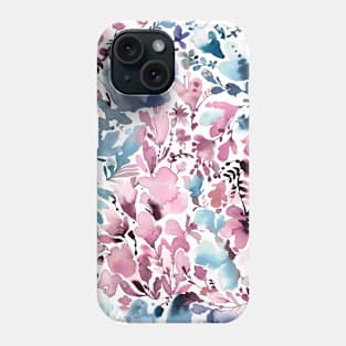 Magic flowers Pink blue pastel Phone Case