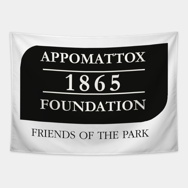 1865 Foundation (black) Tapestry by Appomattox 1865 Foundation