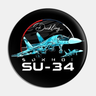 Sukhoi SU-34 Russian Fighterjet Bomber Pin