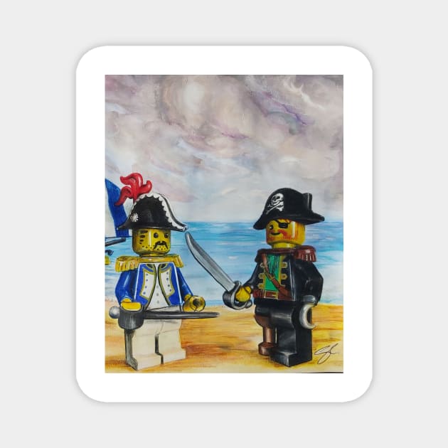 Pirates Magnet by Scottanthonyartwork