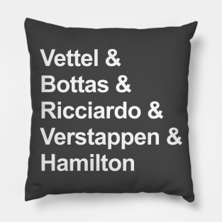 F1 2021 Favorite Drivers Pillow