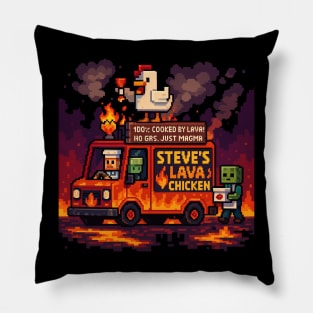 Steves's Lava Chicken Truck Pillow