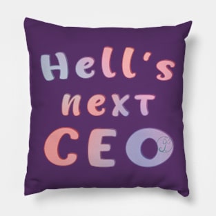 Pastel Goth Next CEO of Hell Pillow