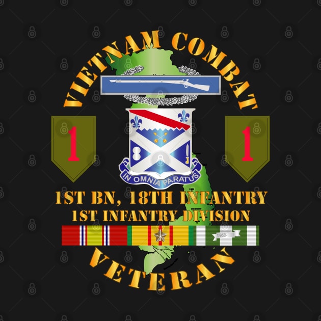 Vietnam Combat Infantry Veteran w 1st Bn 18th Inf 1st Inf Div SSI by twix123844