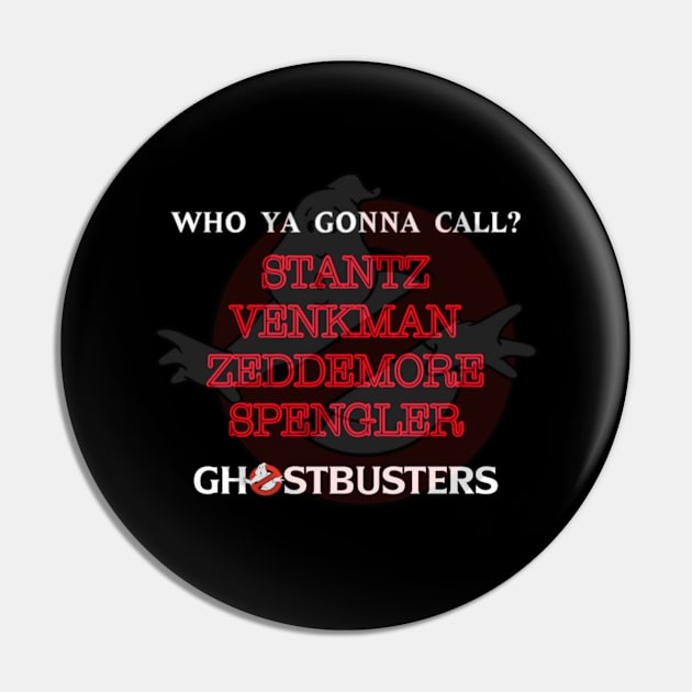 The Team Pin by GCNJ- Ghostbusters New Jersey