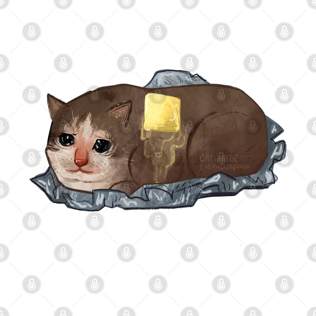 I Am Potato sad cat by Catwheezie