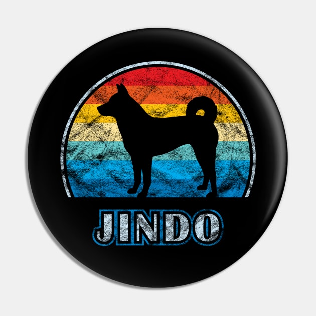 Jindo Vintage Design Dog Pin by millersye