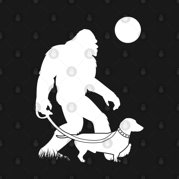 Bigfoot Walking Dachshund by Tesszero