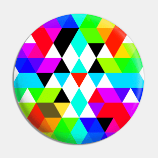 Geometric Rainbow Pin