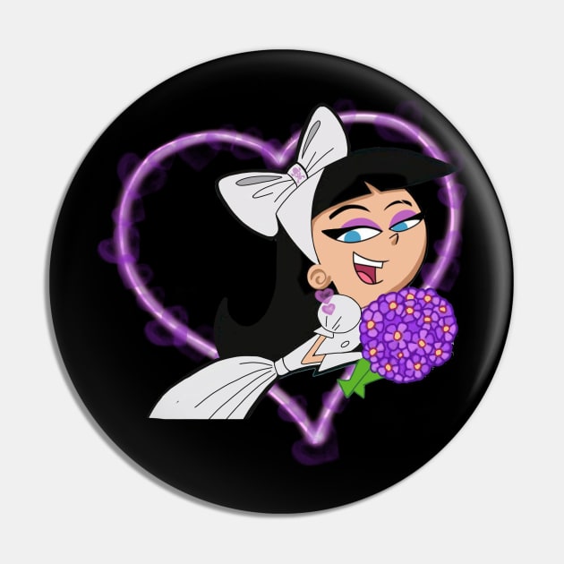 Trixie Tang Wedding Dress Flowers Couple Cute Heart Glow Pin by UrbaneWanderlust