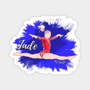 Jade Carey Silhouette Art Magnet